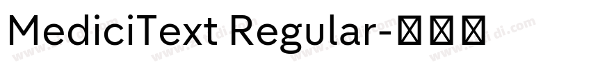 MediciText Regular字体转换